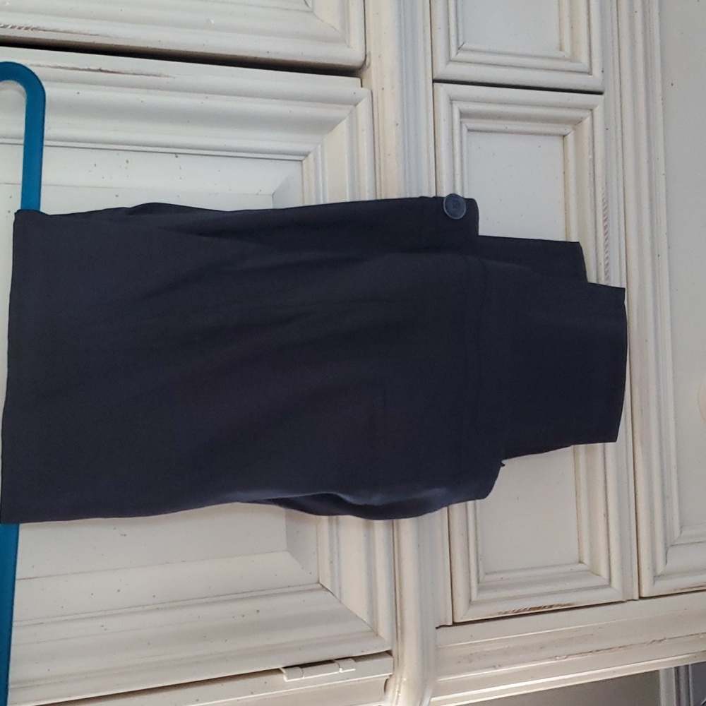 Black crop slacks